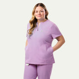 Rina 4-Pocket A-Neck Scrub Top