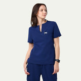 Rina 4-Pocket A-Neck Scrub Top