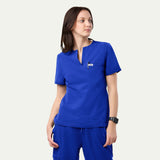 Rina 4-Pocket A-Neck Scrub Top