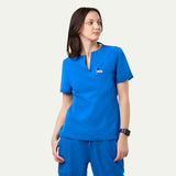 Rina 4-Pocket A-Neck Scrub Top