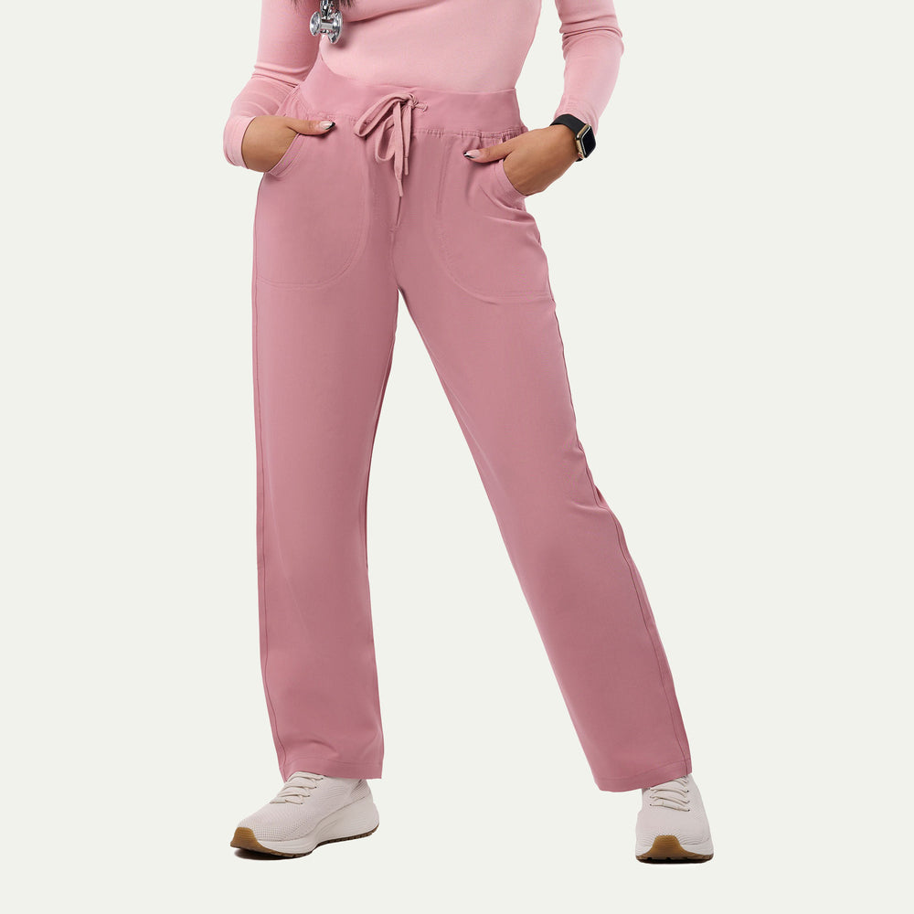 Sara  4-Pocket Straight Leg Scrub Pant - Regular