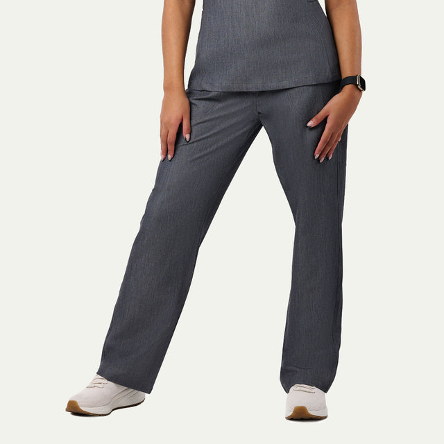 Sara  4-Pocket Straight Leg Scrub Pant - Regular