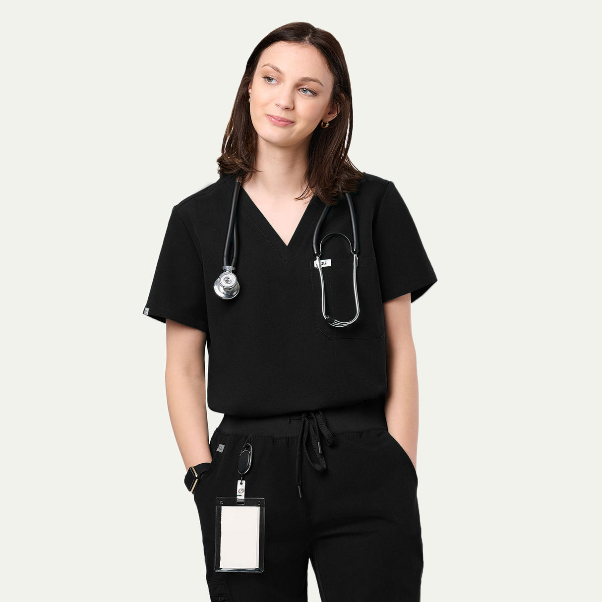 Sophia 2-Pocket V-Neck Scrub Top