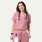 Sophia 2-Pocket V-Neck Scrub Top