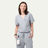 Sophia 2-Pocket V-Neck Scrub Top