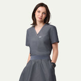 Sophia 2-Pocket V-Neck Scrub Top