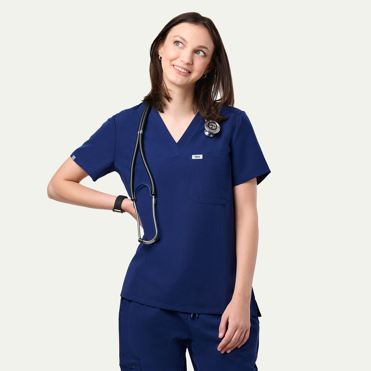 Sophia 2-Pocket V-Neck Scrub Top