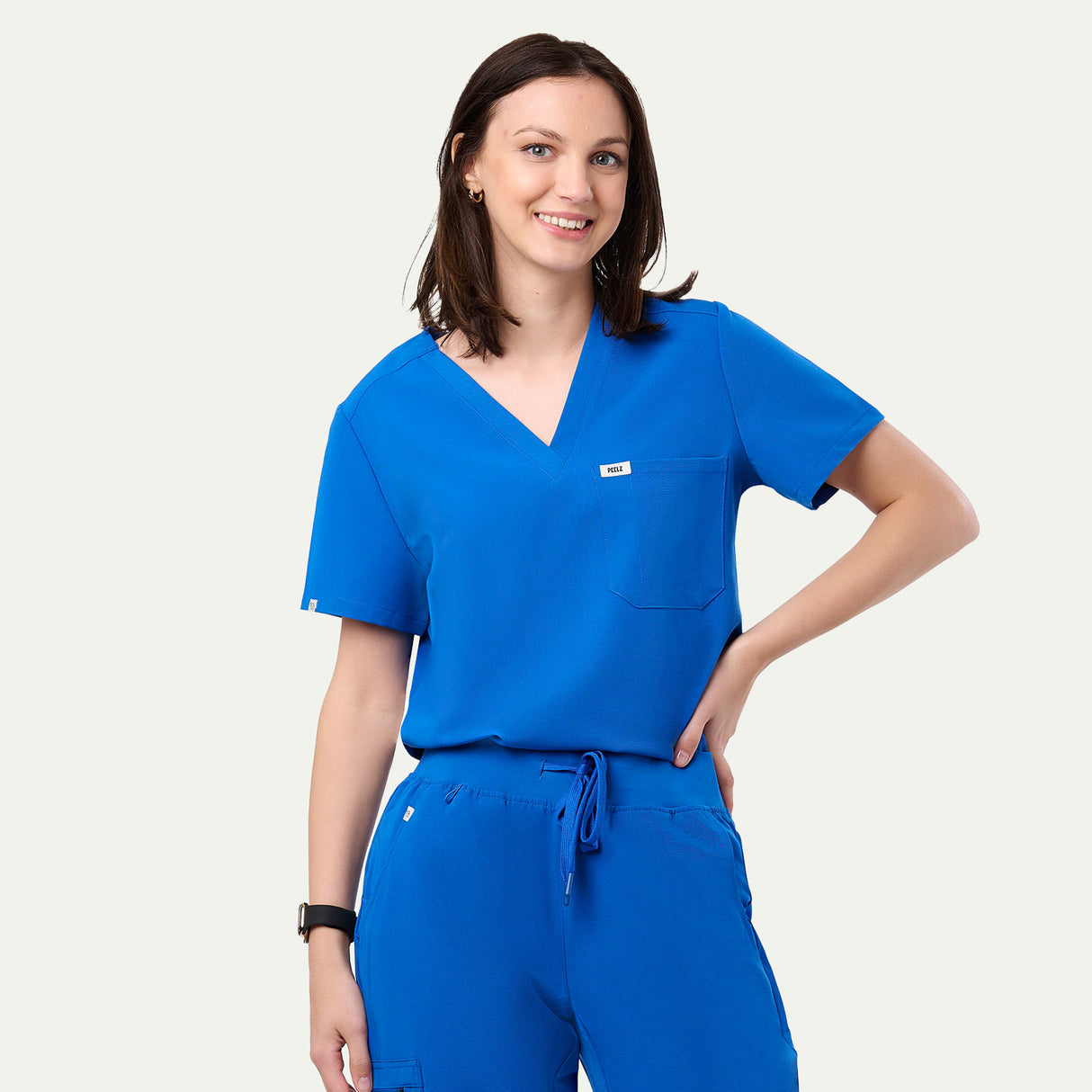 Sophia 2-Pocket V-Neck Scrub Top