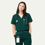 Sophia 2-Pocket V-Neck Scrub Top