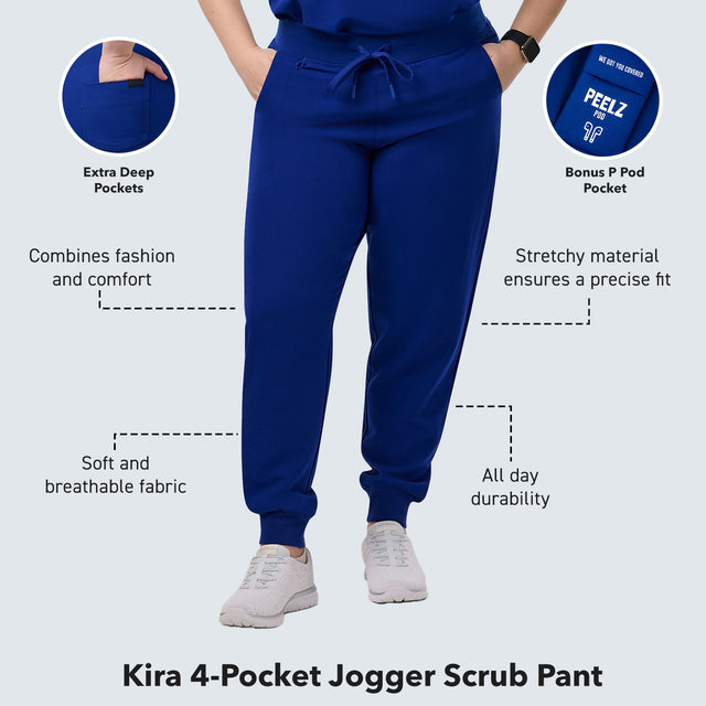 Kira 4-Pocket Jogger Scrub Pant - Petite